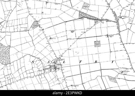 Map of Lincolnshire OS Map name 130-SE, Ordnance Survey, 1886-1897 ...