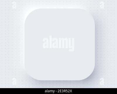 Application Realistic Icon Blank Template Mockup White Stock Vector
