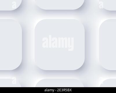 Application Realistic Icon Blank Set Template Mockup Stock Vector
