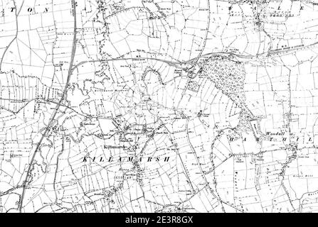 Map of Derbyshire OS Map name 013-NW, Ordnance Survey, 1882-1896 Stock ...