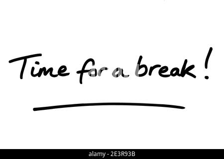 Break the Ice! handwritten on a white background Stock Photo - Alamy