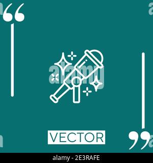 astronomy vector icon Linear icon. Editable stroke line Stock Vector
