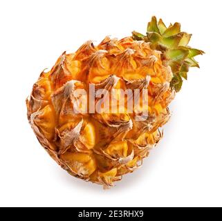 mini pineapple path isolated on white Stock Photo