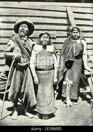 Mapuches-araucanos. Stock Photo