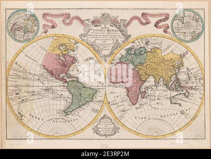 Ancillary Maps Mappa totius mundi : adornata juxta observationes dnn. academiae ...
