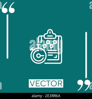routine vector icon Linear icon. Editable stroke line Stock Vector