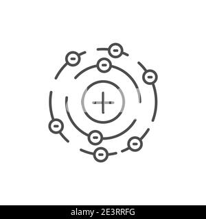 Air formula physics color line icon. Editable stroke. Stock Vector