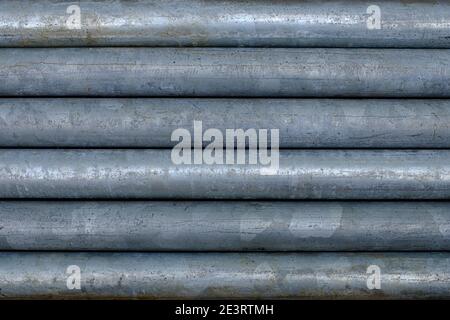 Metal pipes galvanic background Stock Photo