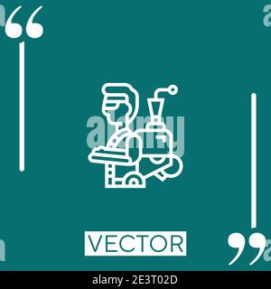 exoskeleton vector icon Linear icon. Editable stroke line Stock Vector