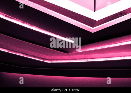 Abstract full of noise and grainy pink background of various shape forms with copy space Stock Photo