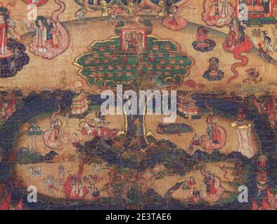 Manichaean Diagram of the Universe (Detail 20). Stock Photo