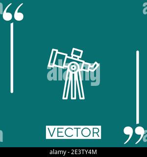 stargazing vector icon Linear icon. Editable stroked line Stock Vector