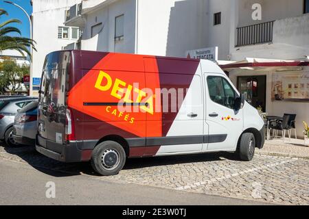 Cup of Delta coffee Portugal Stock Photo - Alamy