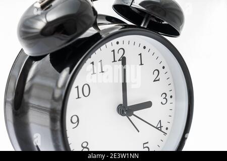 Alarm clock with double bell - winter time and summer time concept Stock Photo