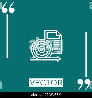 scrum vector icon Linear icon. Editable stroked line Stock Vector