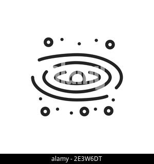 Macadamia paste color line icon. Isolated vector element. Stock Vector