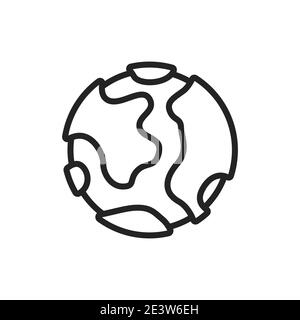 Cashew paste color line icon. Isolated vector element. Stock Vector