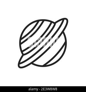 Hazelnut paste color line icon. Isolated vector element. Stock Vector