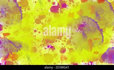 Background with full watercolor paint splashes. Stock Photo