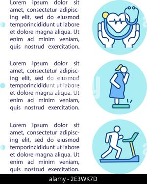 Preventative health practices concept icon with text Stock Vector