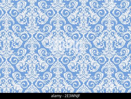 Damask seamless pattern background. Classical luxury old fashioned damascus ornament, royal victorian texture for wallpapers, textile, wrapping. Exqui Stock Photo