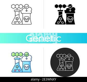 Environmental biotechnology icon Stock Vector