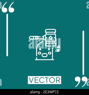 whack a mole vector icon Linear icon. Editable stroked line Stock Vector
