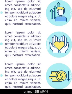 Cost effective solutions concept icon with text Stock Vector