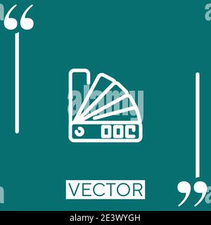 color pack vector icon Linear icon. Editable stroked line Stock Vector