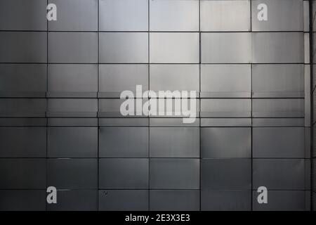 Abstract architectural silver pattern wall Stock Photo