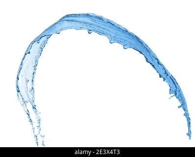 Water splash isolated on white background Stock Photo
