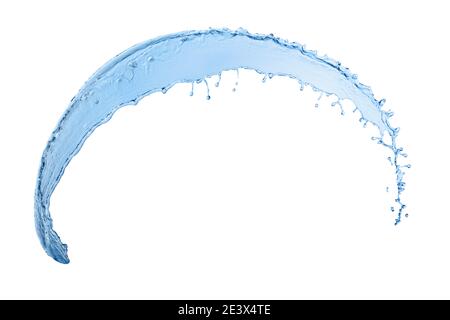 Water splash isolated on white background with clipping path Stock Photo
