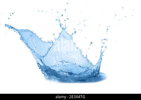Water splash isolated on white background Stock Photo
