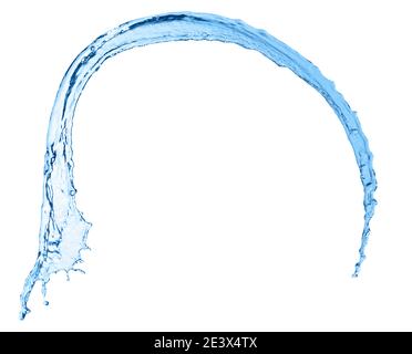 water splash isolated on white background Stock Photo