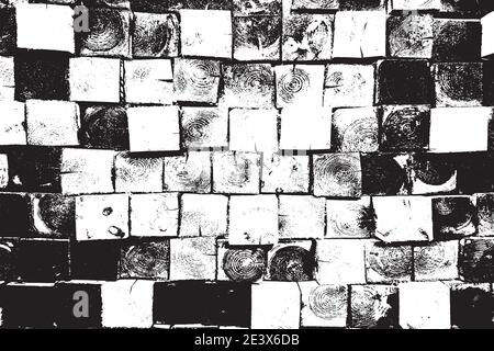 Distress Sliced Log Texture Stock Vector