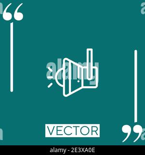 spotlight vector icon Linear icon. Editable stroke line Stock Vector