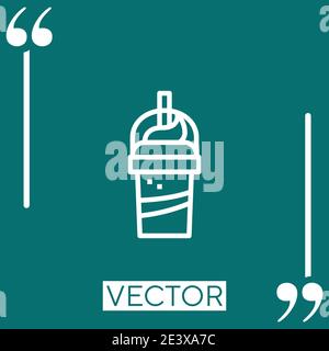 frappe vector icon Linear icon. Editable stroked line Stock Vector