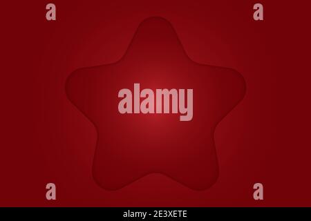 Big star frame icon on red backgrounds. Vector illustration Stock Vector