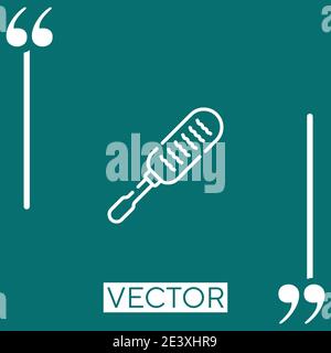 duster vector icon Linear icon. Editable stroke line Stock Vector