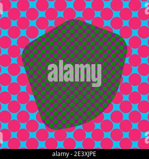 An abstract retro halftone patch background image. Stock Vector