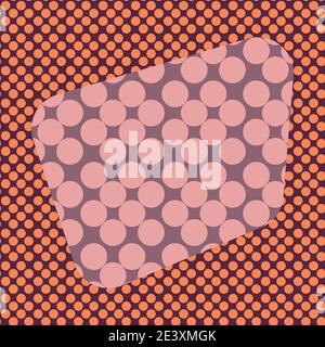 An abstract retro halftone background image. Stock Vector