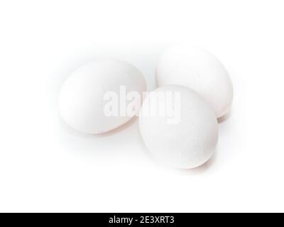 eggs isolated on white background Stock Photo