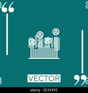 insight vector icon Linear icon. Editable stroke line Stock Vector