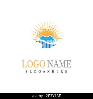 Laundry Logo Template vector symbol nature Stock Vector