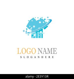 Laundry Logo Template vector symbol nature Stock Vector