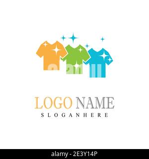 Laundry Logo Template vector symbol nature Stock Vector