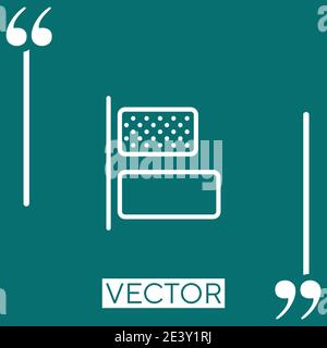 left alignment vector icon Linear icon. Editable stroke line Stock Vector