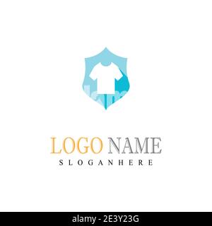 Laundry Logo Template vector symbol nature Stock Vector