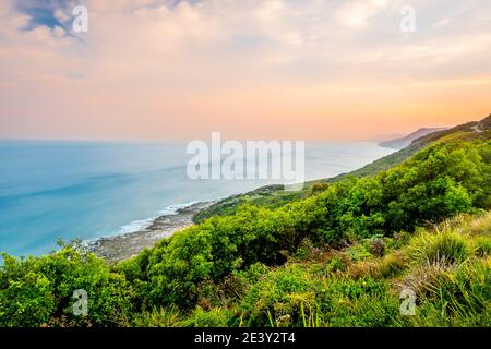 Sunset Scape Viewed by Otford Lookout Stock Photo