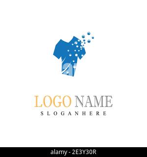 Laundry Logo Template vector symbol nature Stock Vector